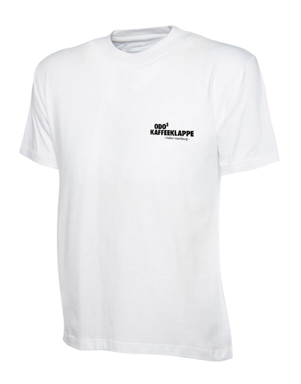 Odo-Shirt Smart mit Schriftzug ohne Kopf) - weiß