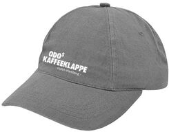Odo-Cap mit Kaffeeklappen-Schriftzug, grau