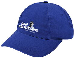 Odo-Cap mit Kaffeeklappen-Logo, royalblau