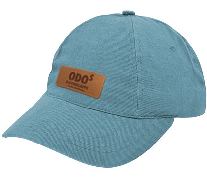Odo-Cap mit Lederpatch, hellblau